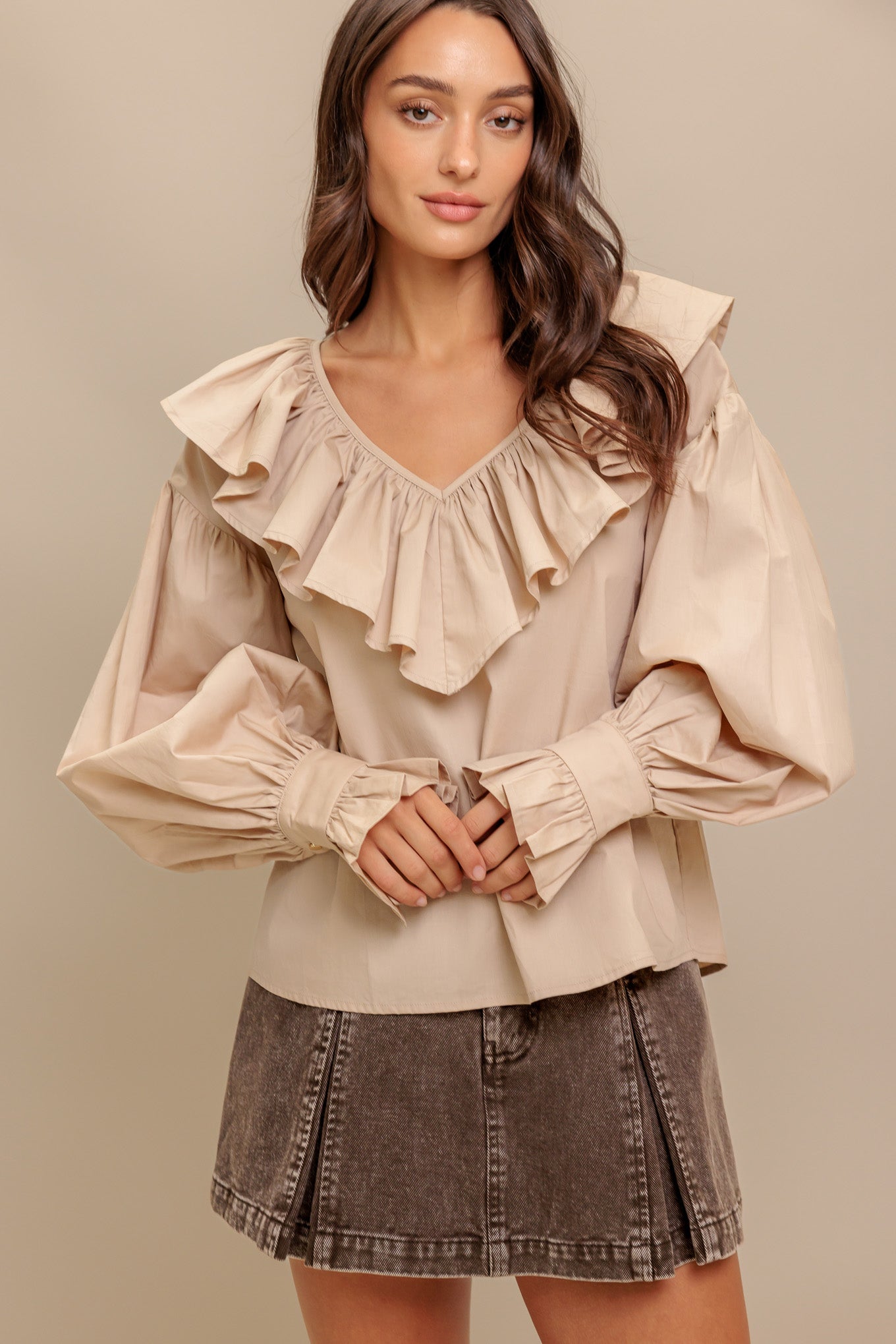 COUTURE CODE WOVEN TOP Flying Tomato